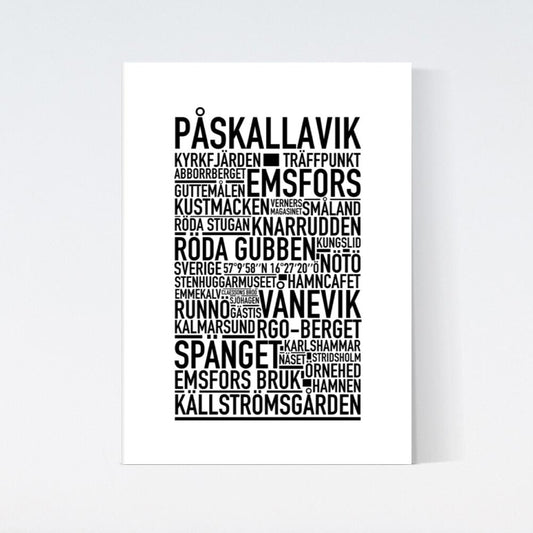 Påskallavik Text Poster