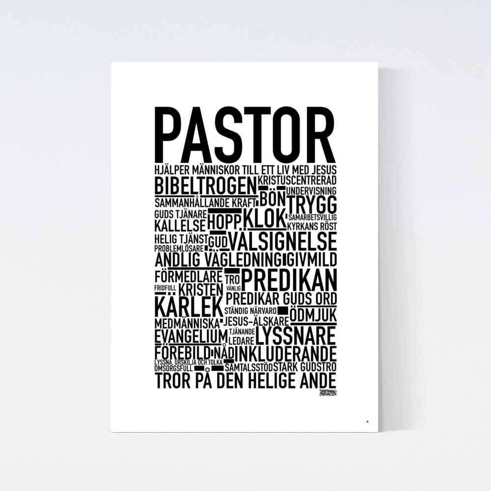 Pastor Text Poster