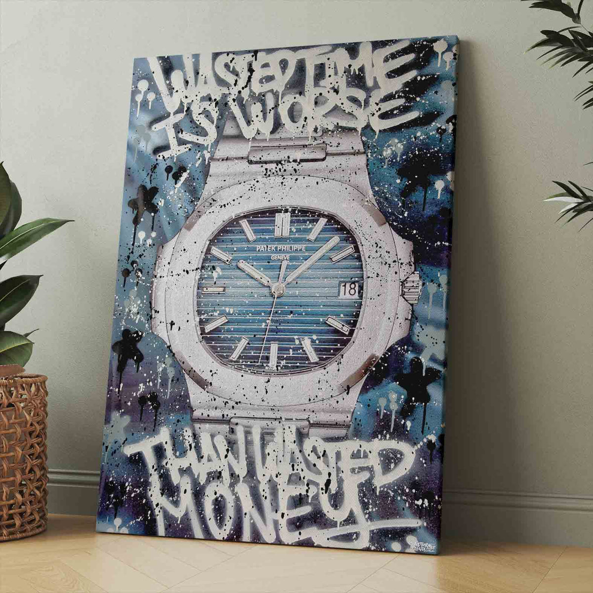 Wasted Time Patek Canvas