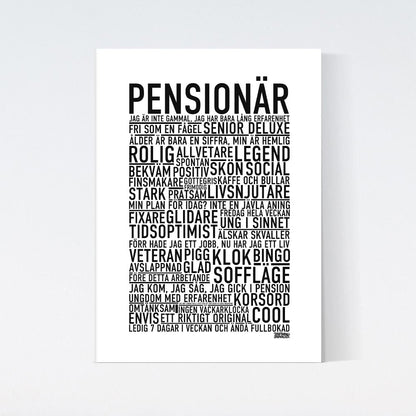 Pensionär 2026 Text Poster