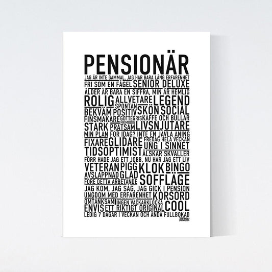 Pensionär 2026 Text Poster