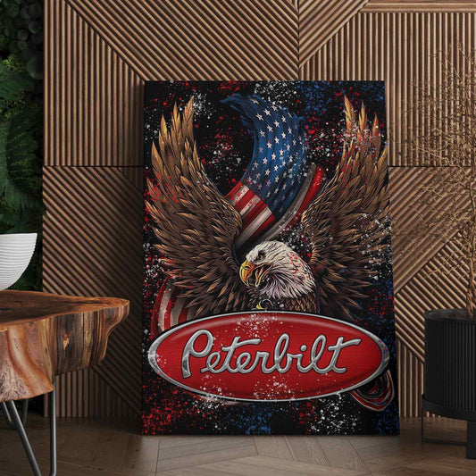 Peterbilt Flag Canvas