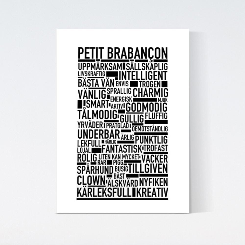 Petit Brabançon Text Poster