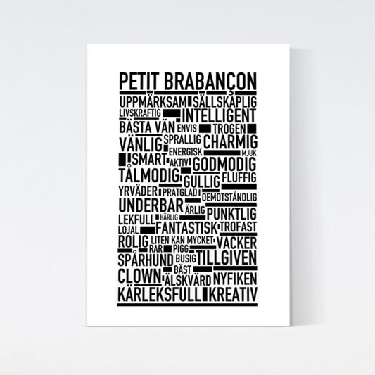 Petit Brabançon Text Poster