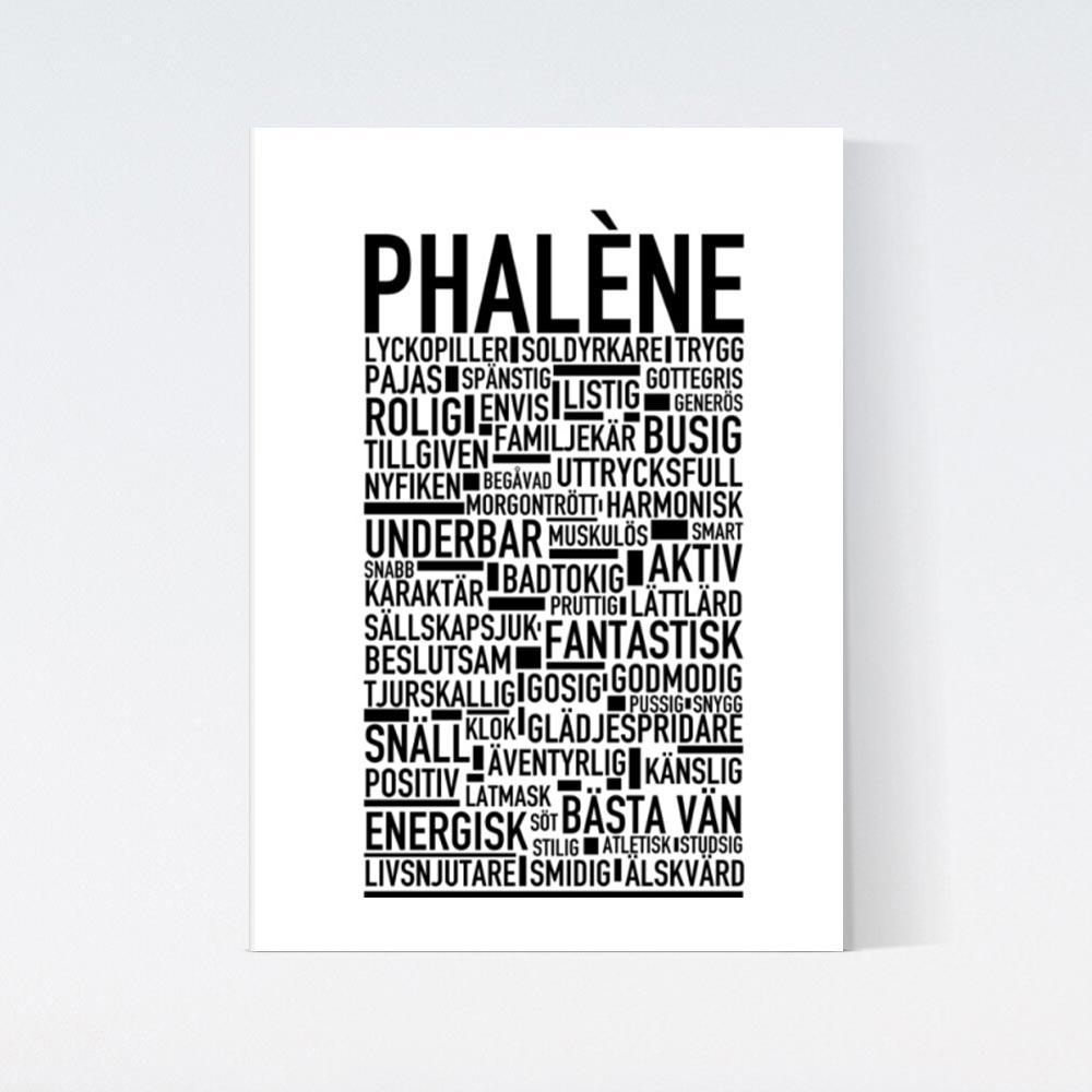 Phalène Text Poster