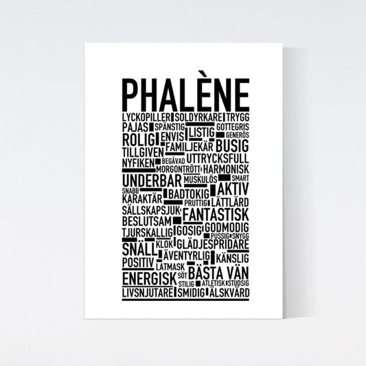 Phalène Text Poster