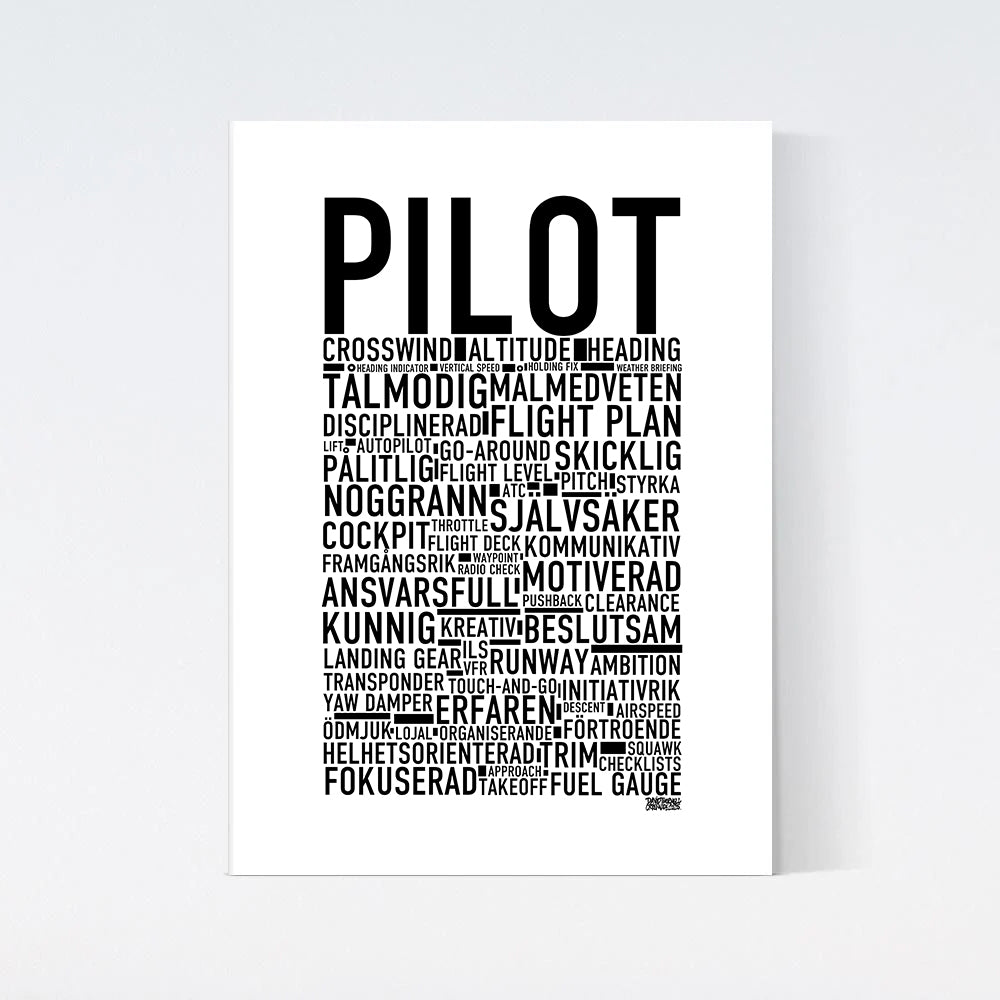Pilot Text Poster