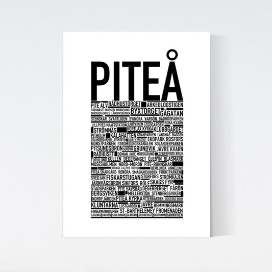 Piteå Text Poster