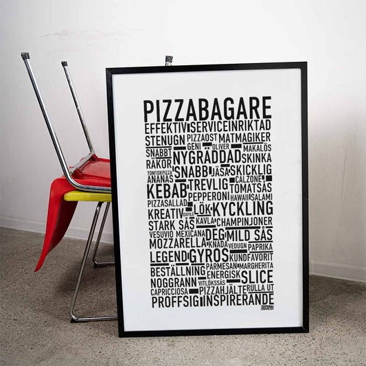 Pizzabagare Text Poster