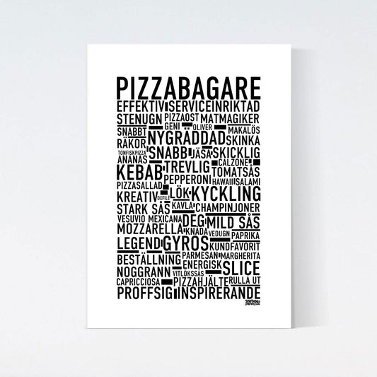 Pizzabagare Text Poster