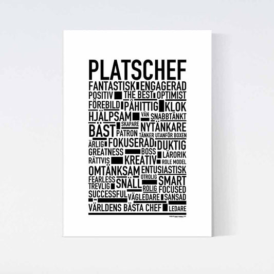 Platschef Text Poster