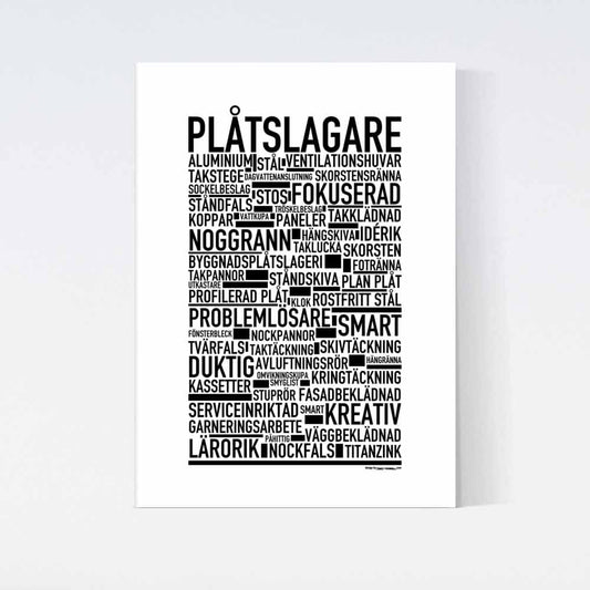Plåtslagare Text Poster