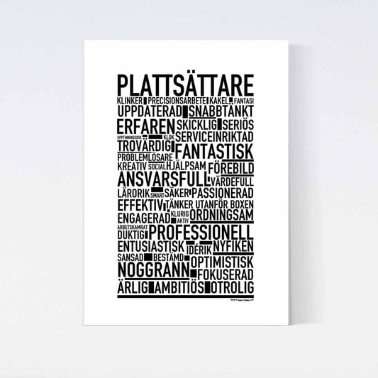 Plattsättare Text Poster