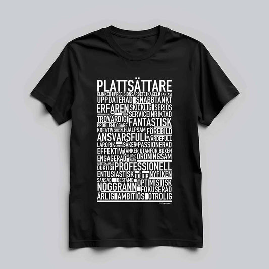 Plattsättare Text T-shirt