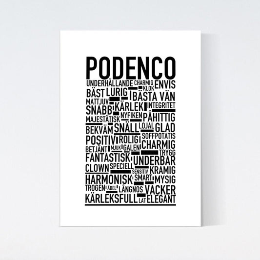 Podenco Text Poster