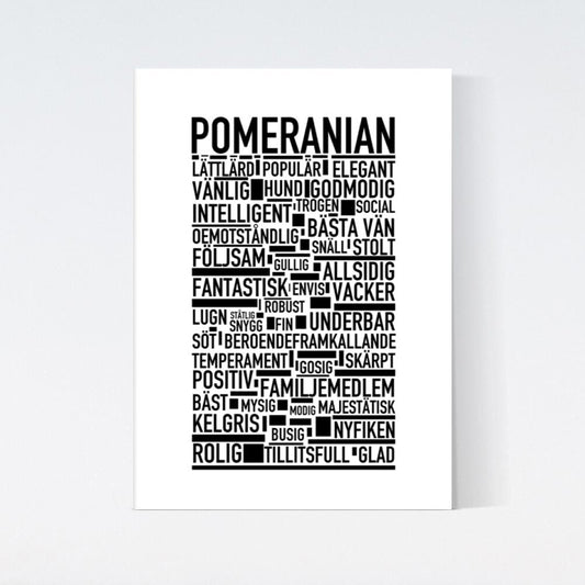 Pomeranian Text Poster