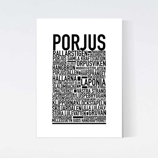 Porljus Text Poster