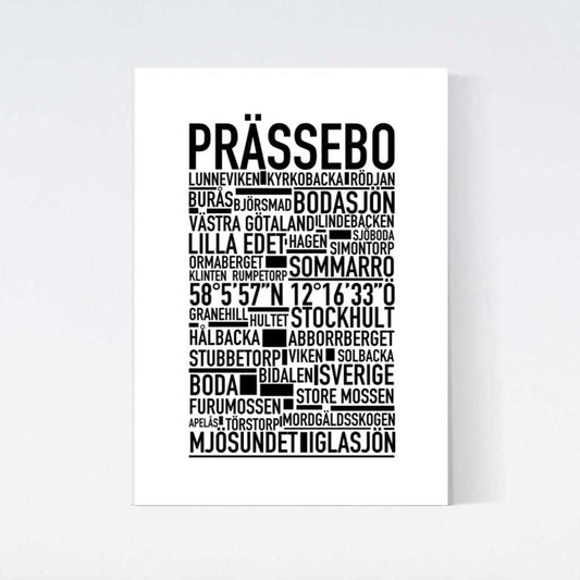 Prässebo Text Poster