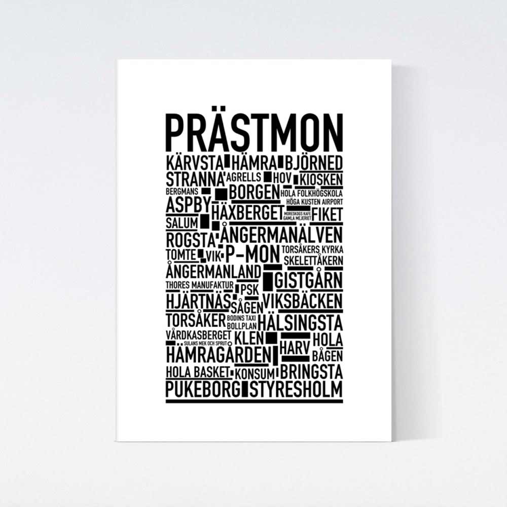 Prästmon Text Poster