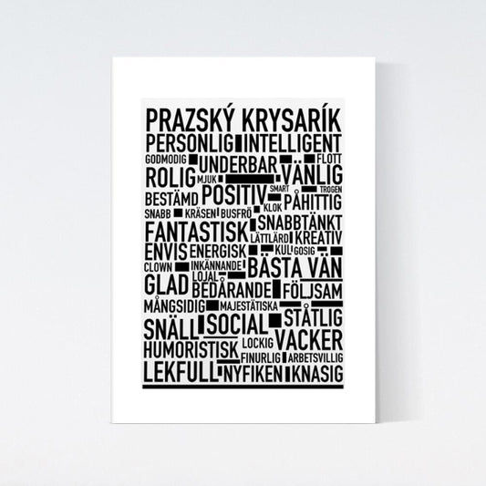 Prazský Krysarík Text Poster