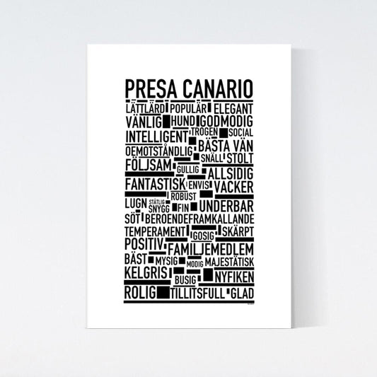 Presa Canario Text Poster