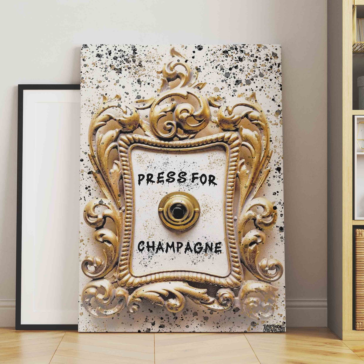 Press For Champagne Canvas