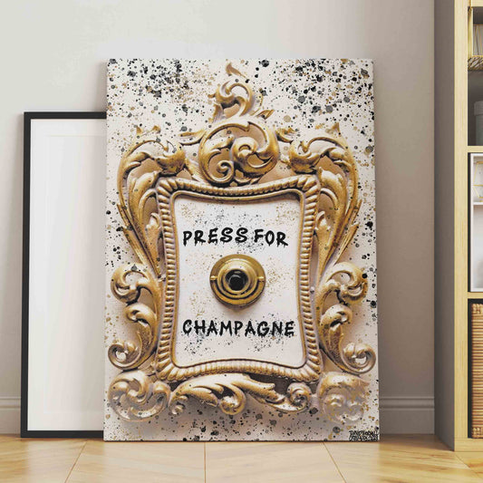 Press For Champagne Canvas