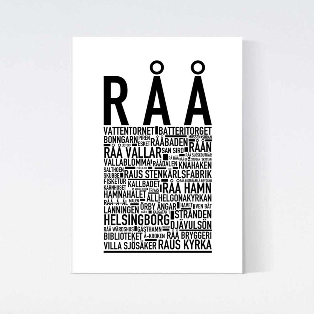 Råå Text Poster