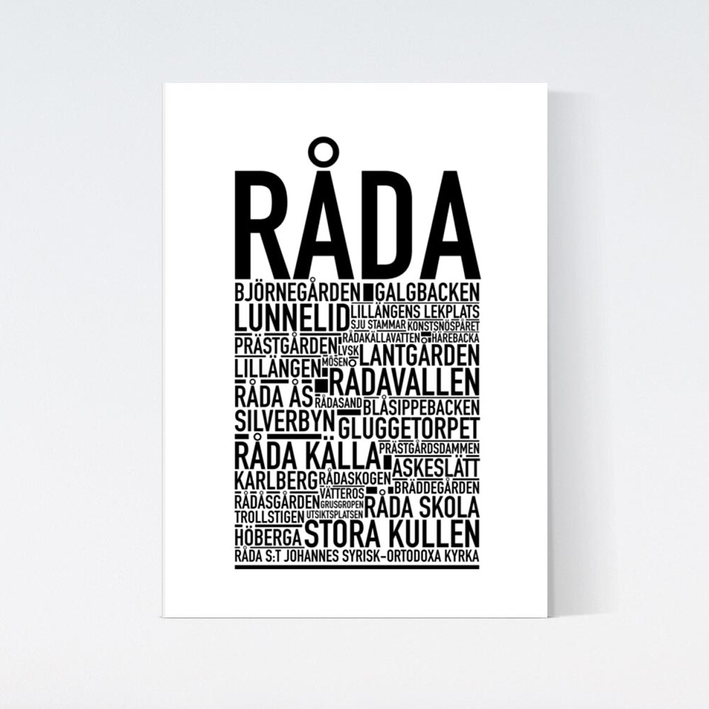 Råda Text Poster