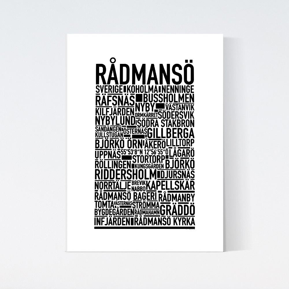 Rådmansö Text Poster