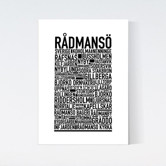 Rådmansö Text Poster