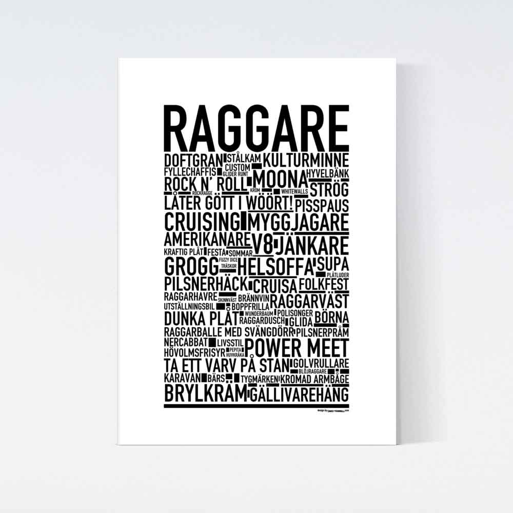 Raggare Orginal Text Poster – WALLSTAR