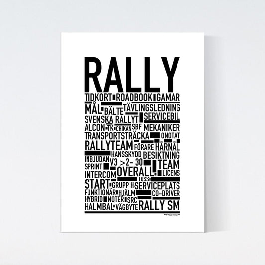 Rally Text Poster