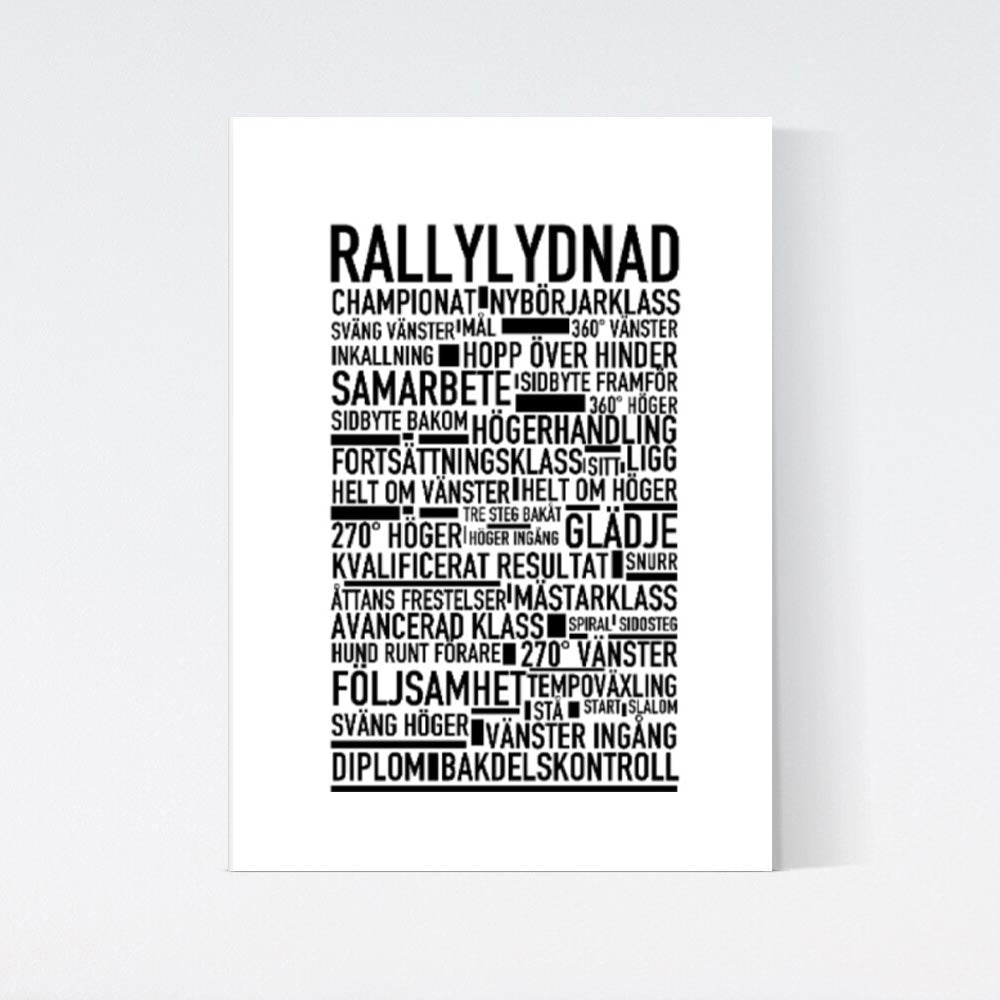 Rallylydnad Text Poster