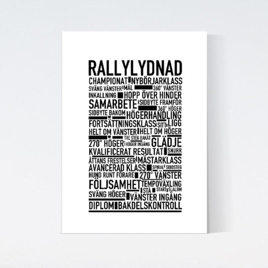 Rallylydnad Text Poster