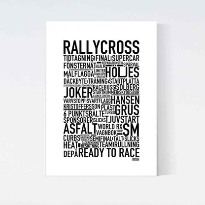 Rallycross Text Poster