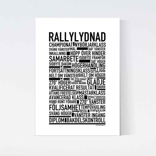 Rallylydnad Text Poster