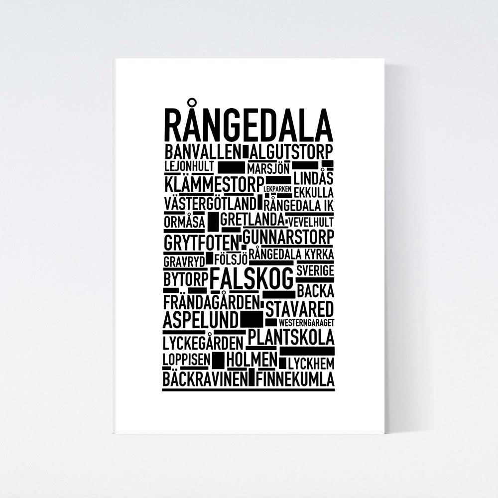Rångedala Text Poster