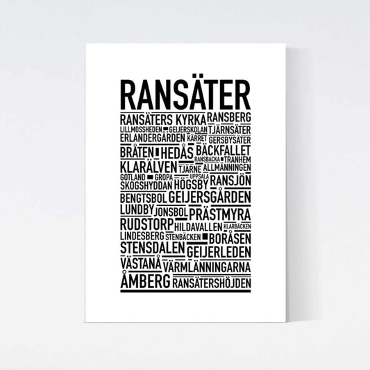 Ransäter Text Poster