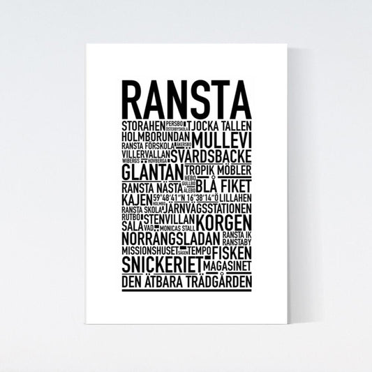 Ransta Text Poster