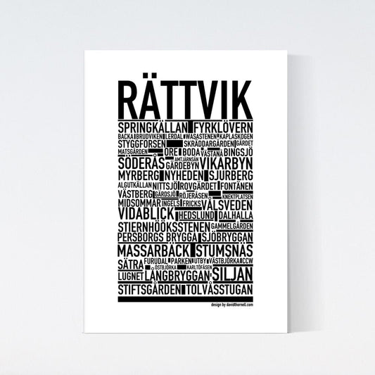 Rättvik Text Poster