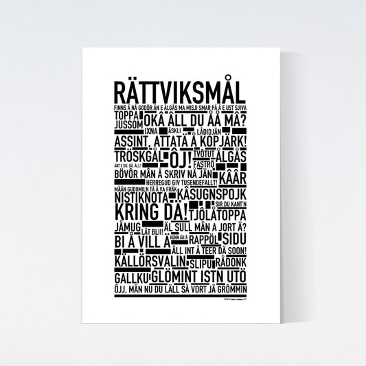 Rättviksmål Dialekt Text Poster