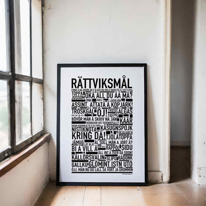 Rättviksmål Dialekt Text Poster