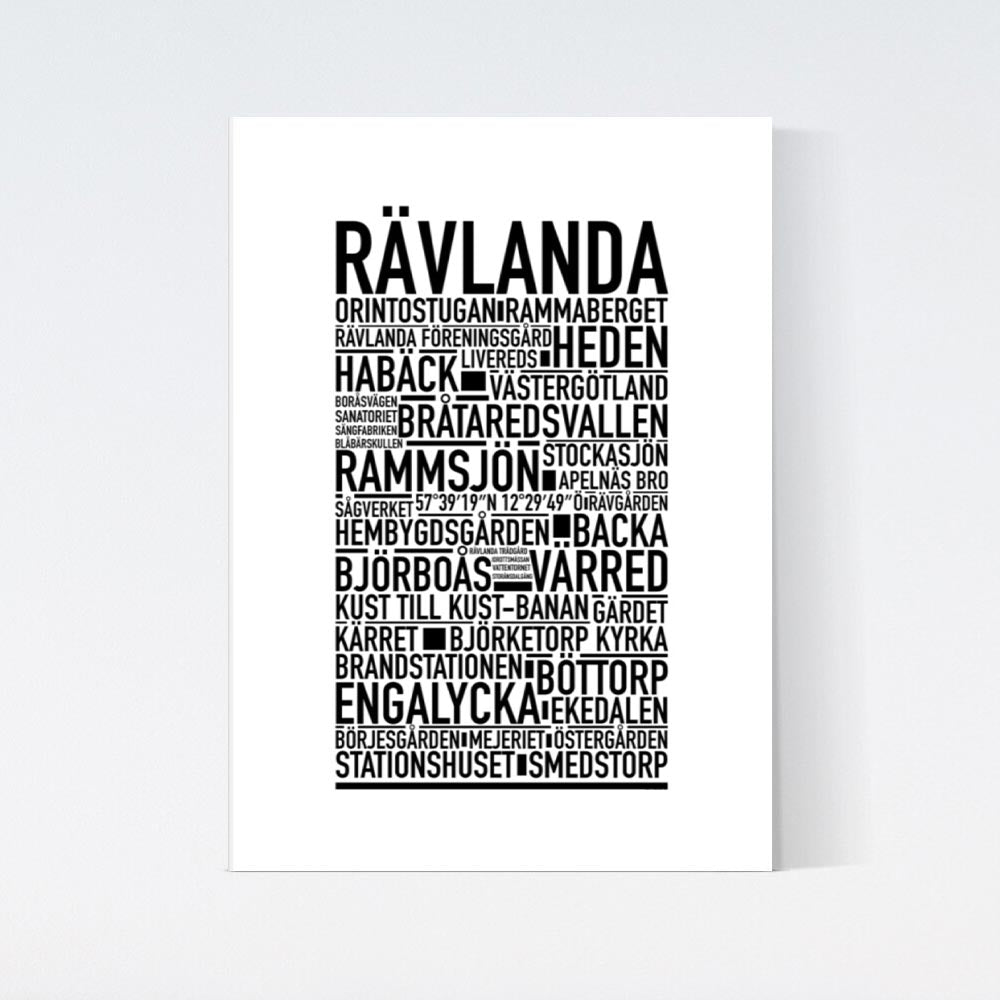 Rävlanda Text Poster