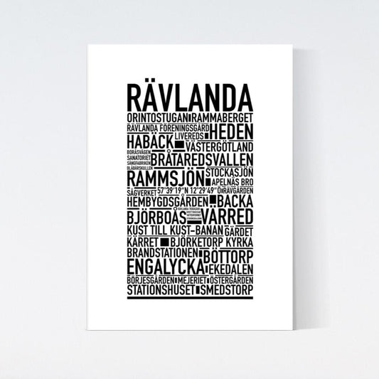 Rävlanda Text Poster