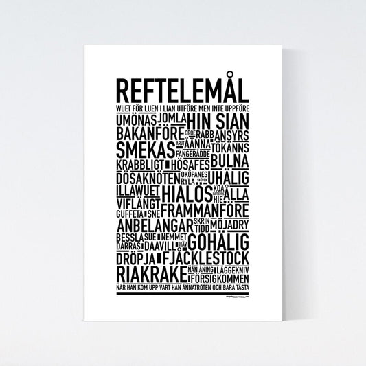 Reftelemål Dialekt Text Poster