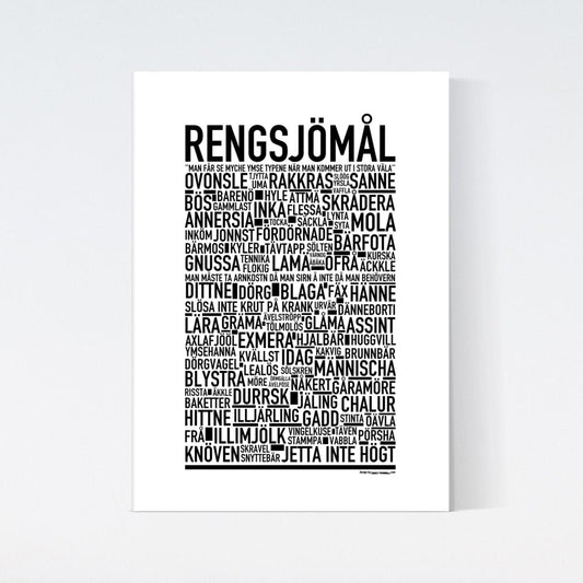 Regnsjömål Dialekt Text Poster