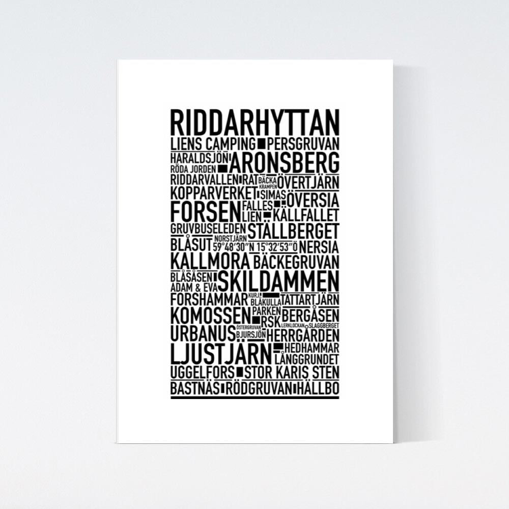 Riddarhyttan Text Poster