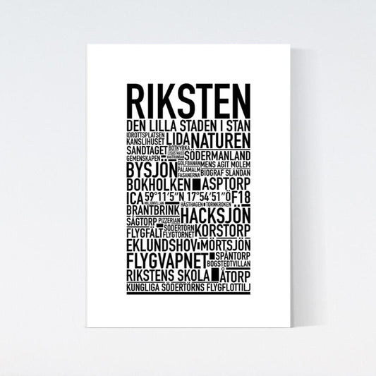 Riksten Text Poster