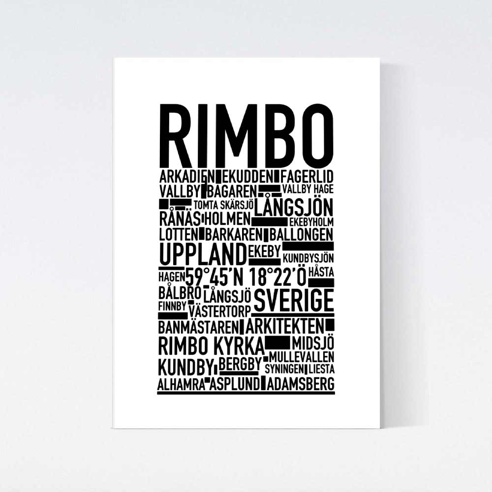 Rimbo Text Poster